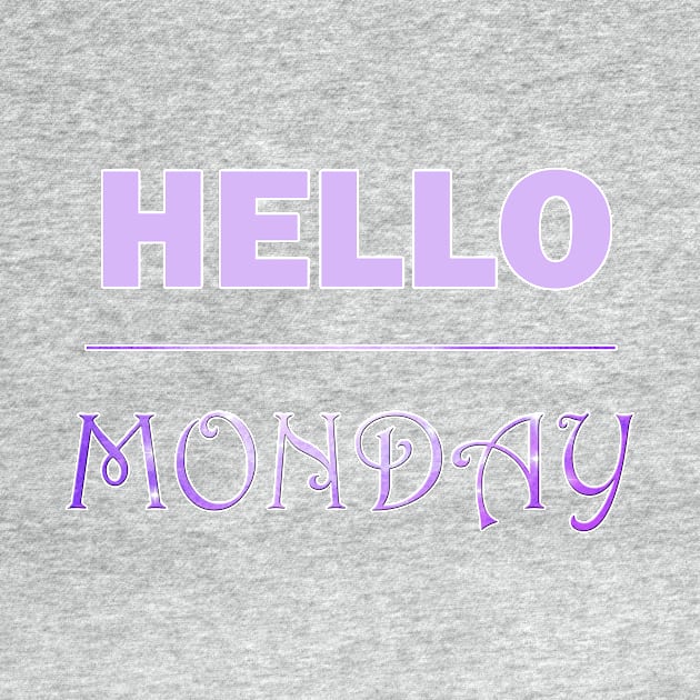 Hello Monday by Demonic cute cat